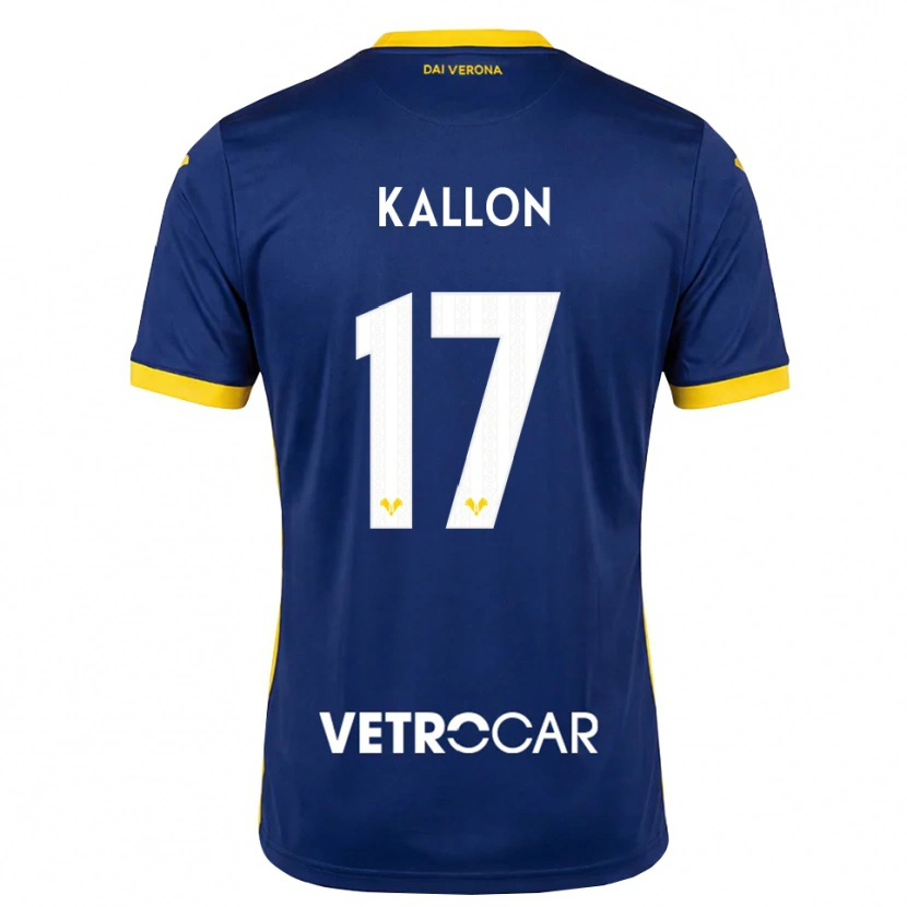 Danxen Børn Yayah Kallon #17 Kongelig Blå Gul Hvid Hjemmebane Spillertrøjer 2026/27 Trøje T-Shirt