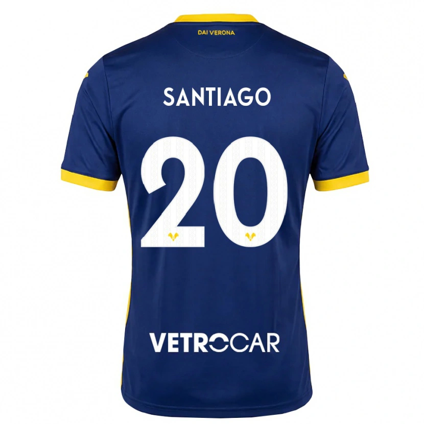 Danxen Børn Yellu Santiago #20 Kongelig Blå Gul Hvid Hjemmebane Spillertrøjer 2026/27 Trøje T-Shirt
