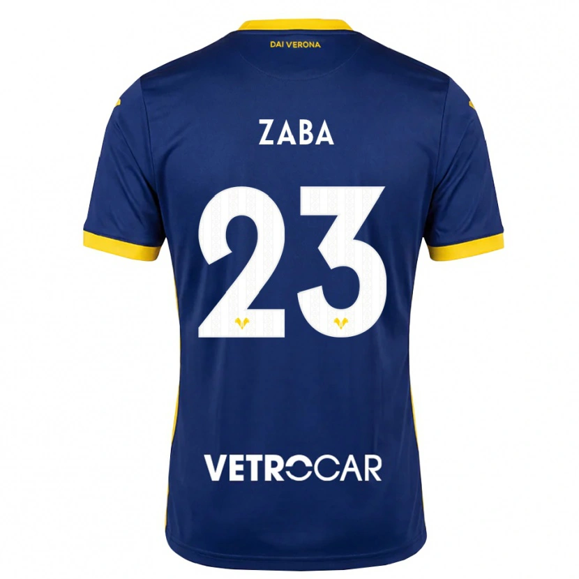 Danxen Børn Nelson Zaba #23 Kongelig Blå Gul Hvid Hjemmebane Spillertrøjer 2026/27 Trøje T-Shirt