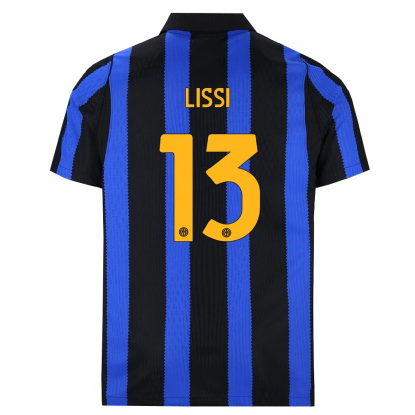Danxen Børn Thomas Lissi #13 Sort Blå Gul Hjemmebane Spillertrøjer 2026/27 Trøje T-Shirt