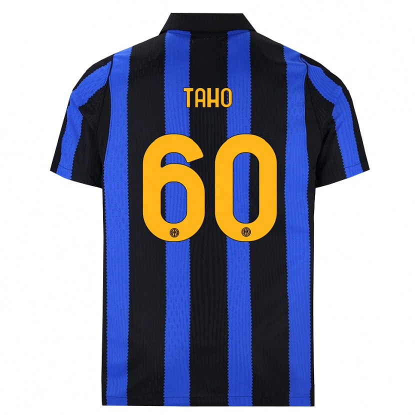 Danxen Børn Alain Taho #60 Sort Blå Gul Hjemmebane Spillertrøjer 2026/27 Trøje T-Shirt