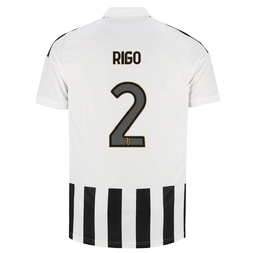 Danxen Børn Davide Rigo #2 Sort Hvid Brun Hjemmebane Spillertrøjer 2026/27 Trøje T-Shirt