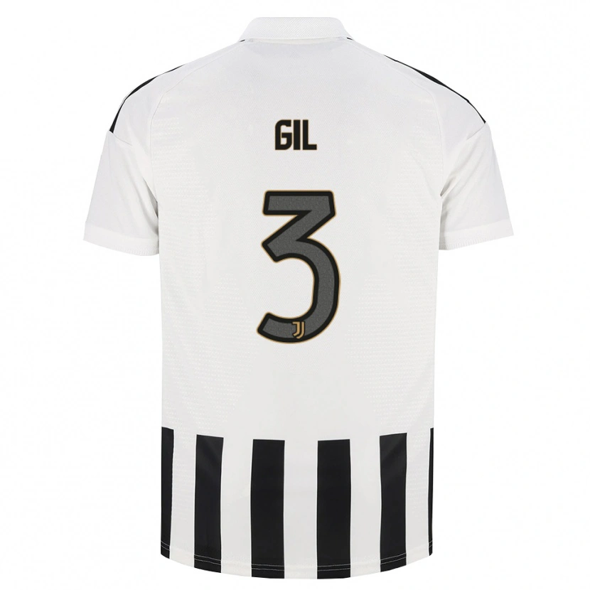 Danxen Børn Javier Gil #3 Sort Hvid Brun Hjemmebane Spillertrøjer 2026/27 Trøje T-Shirt
