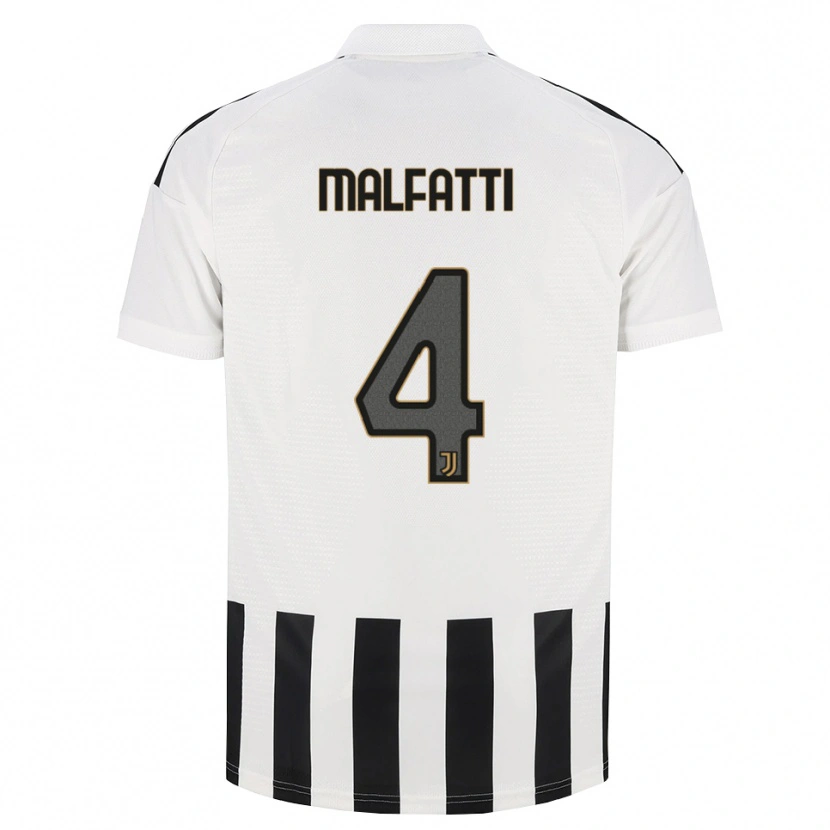 Danxen Børn Tiago Malfatti #4 Sort Hvid Brun Hjemmebane Spillertrøjer 2026/27 Trøje T-Shirt