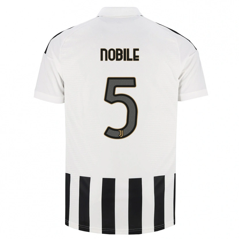 Danxen Børn Riccardo Nobile #5 Sort Hvid Brun Hjemmebane Spillertrøjer 2026/27 Trøje T-Shirt