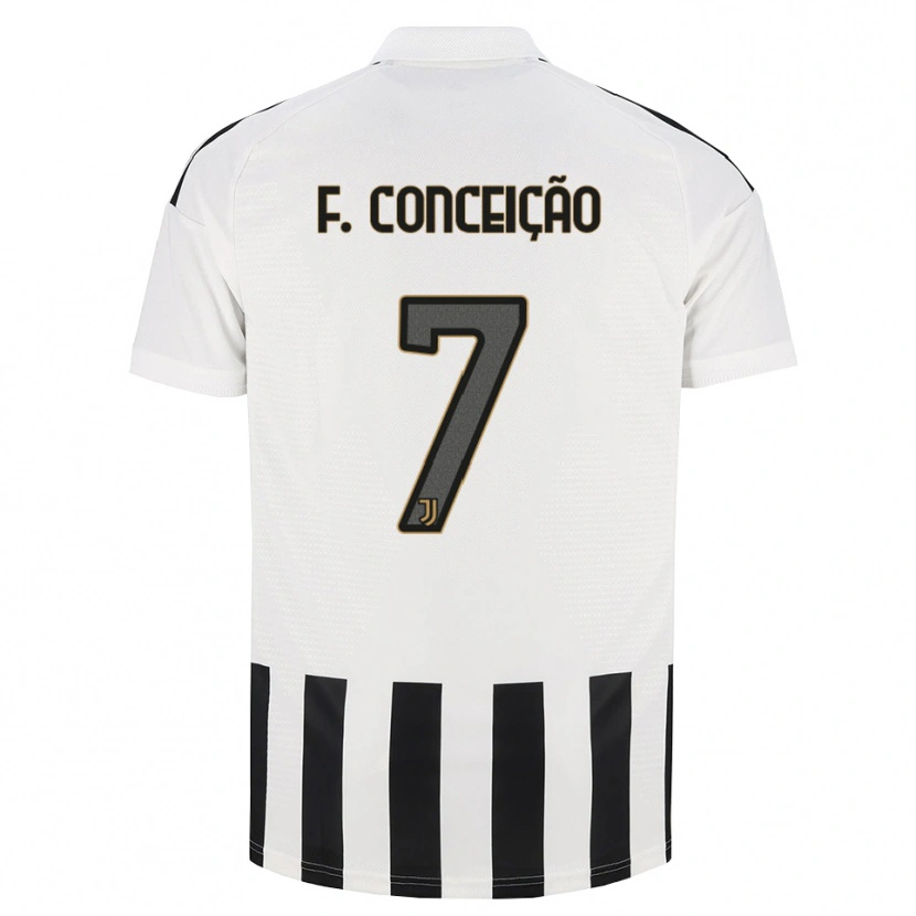 Danxen Børn Francisco Conceição #7 Sort Hvid Brun Hjemmebane Spillertrøjer 2026/27 Trøje T-Shirt