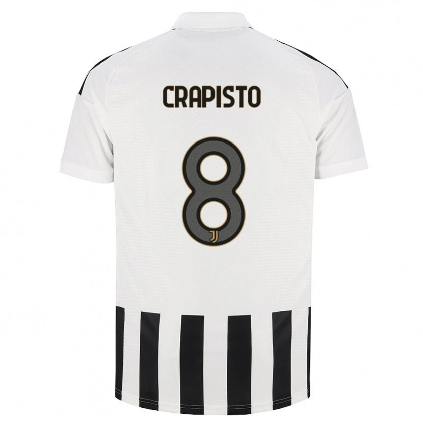 Danxen Børn Francesco Crapisto #8 Sort Hvid Brun Hjemmebane Spillertrøjer 2026/27 Trøje T-Shirt