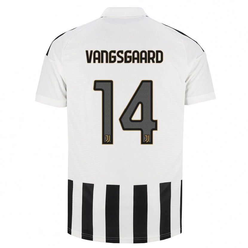 Danxen Børn Amalie Jørgensen Vangsgaard #14 Sort Hvid Brun Hjemmebane Spillertrøjer 2026/27 Trøje T-Shirt