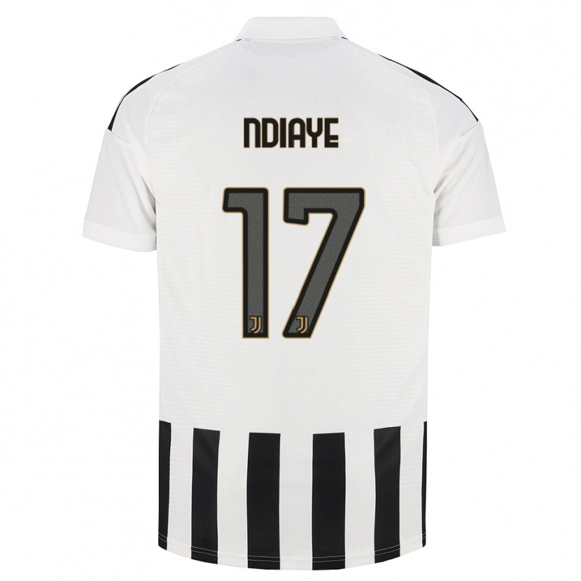Danxen Børn Modou Ndiaye #17 Sort Hvid Brun Hjemmebane Spillertrøjer 2026/27 Trøje T-Shirt