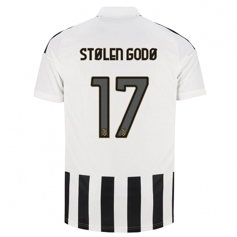 Danxen Børn Emma Stølen Godø #17 Sort Hvid Brun Hjemmebane Spillertrøjer 2026/27 Trøje T-Shirt