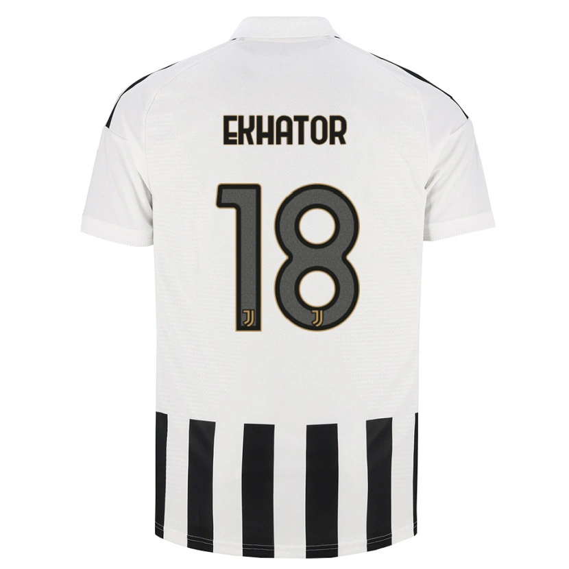 Danxen Børn Jeff Ekhator #18 Sort Hvid Brun Hjemmebane Spillertrøjer 2026/27 Trøje T-Shirt