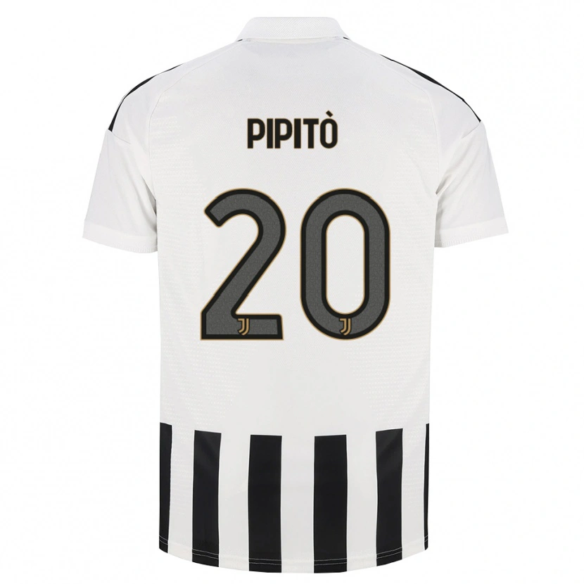 Danxen Børn Giuseppe Pipitò #20 Sort Hvid Brun Hjemmebane Spillertrøjer 2026/27 Trøje T-Shirt