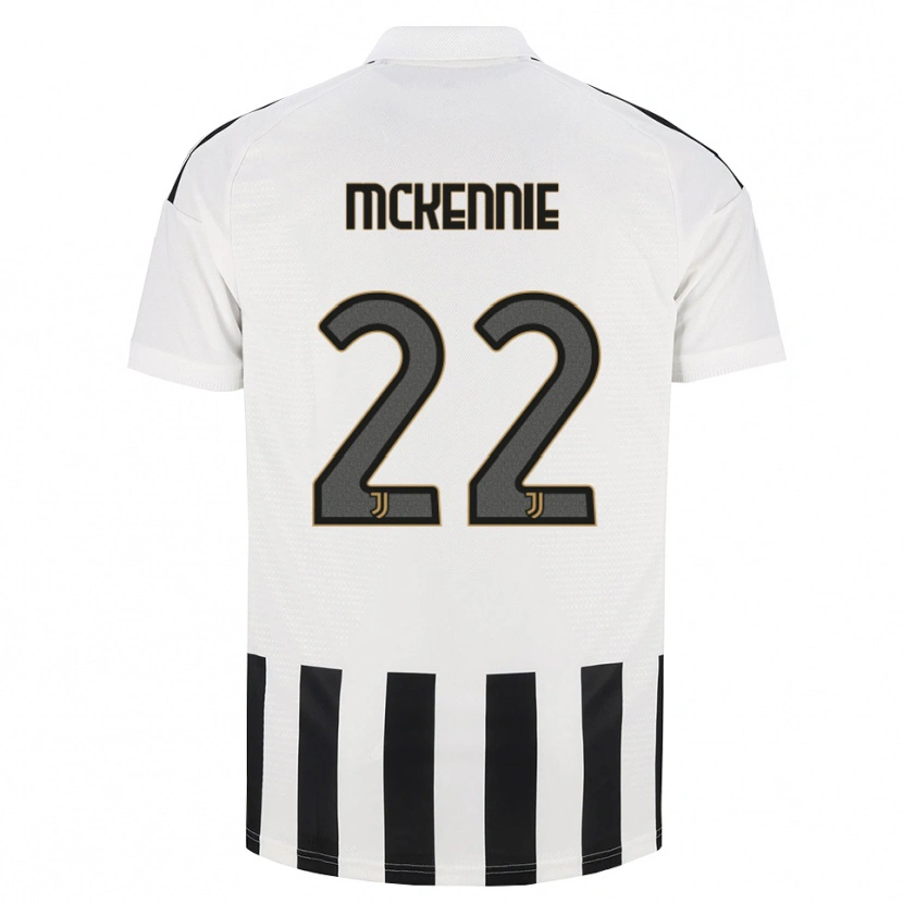 Danxen Børn Weston Mckennie #22 Sort Hvid Brun Hjemmebane Spillertrøjer 2026/27 Trøje T-Shirt