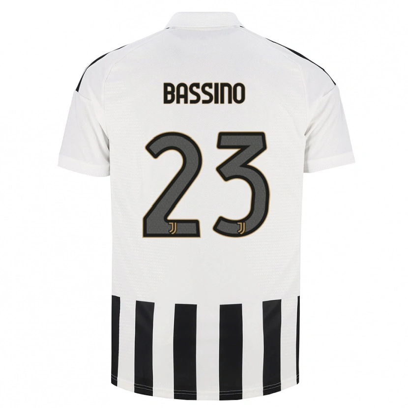 Danxen Børn Alessandro Bassino #23 Sort Hvid Brun Hjemmebane Spillertrøjer 2026/27 Trøje T-Shirt