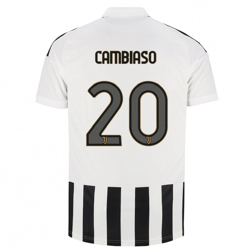 Danxen Børn Andrea Cambiaso #20 Sort Hvid Brun Hjemmebane Spillertrøjer 2026/27 Trøje T-Shirt