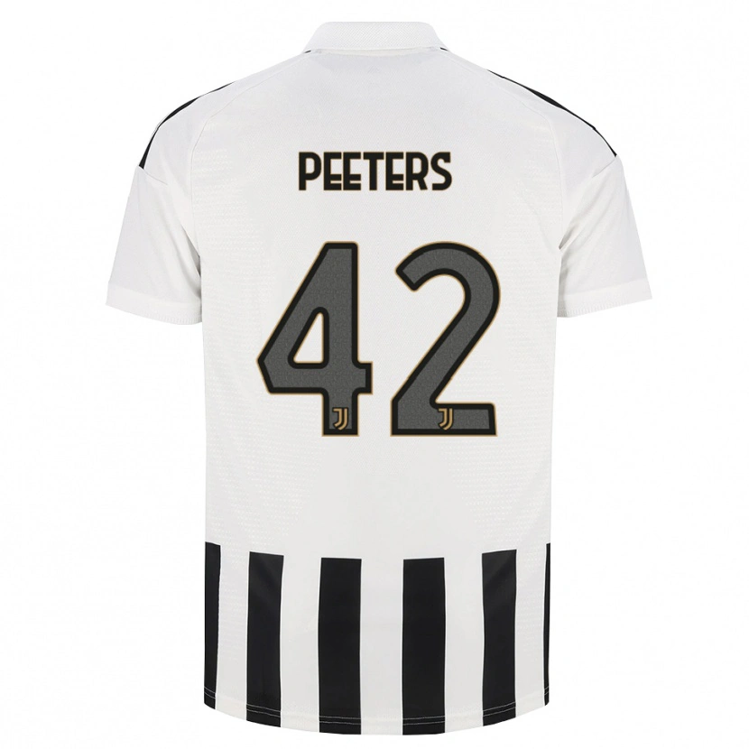 Danxen Børn Daouda Peeters #42 Sort Hvid Brun Hjemmebane Spillertrøjer 2026/27 Trøje T-Shirt