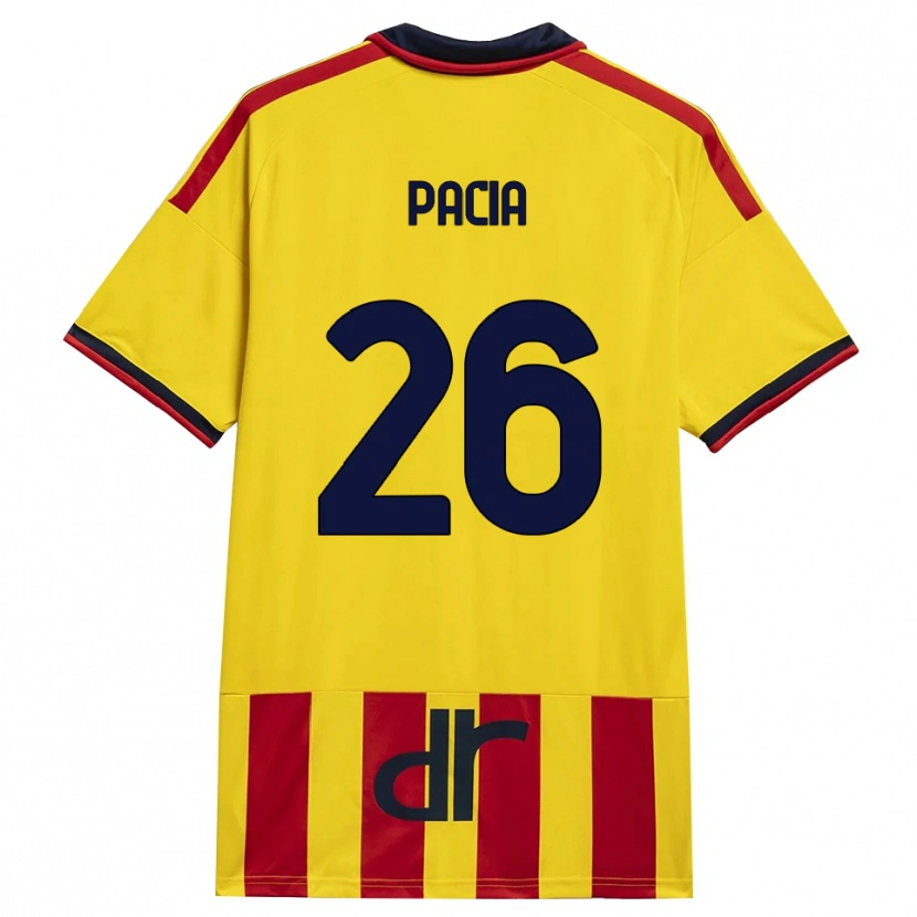 Danxen Børn Fabiano Pacia #26 Gul Rød Hjemmebane Spillertrøjer 2026/27 Trøje T-Shirt