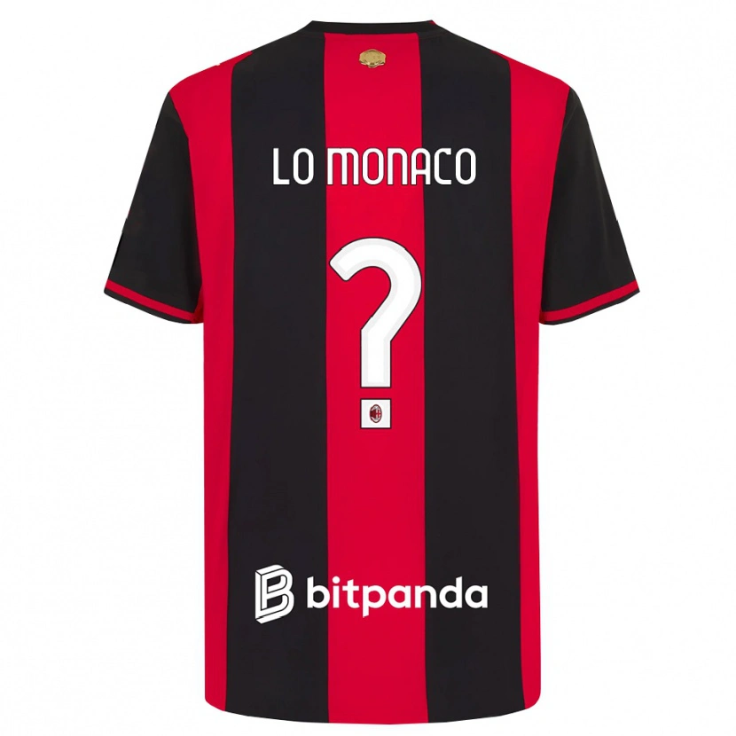 Danxen Børn Kevin Lo Monaco #0 Rød Sort Hvid Hjemmebane Spillertrøjer 2026/27 Trøje T-Shirt