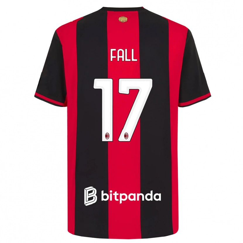 Danxen Børn Mbarick Fall #17 Rød Sort Hvid Hjemmebane Spillertrøjer 2026/27 Trøje T-Shirt