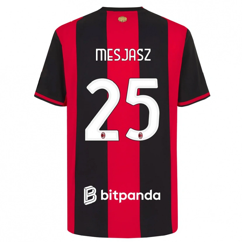Danxen Børn Malgorzata Mesjasz #25 Rød Sort Hvid Hjemmebane Spillertrøjer 2026/27 Trøje T-Shirt