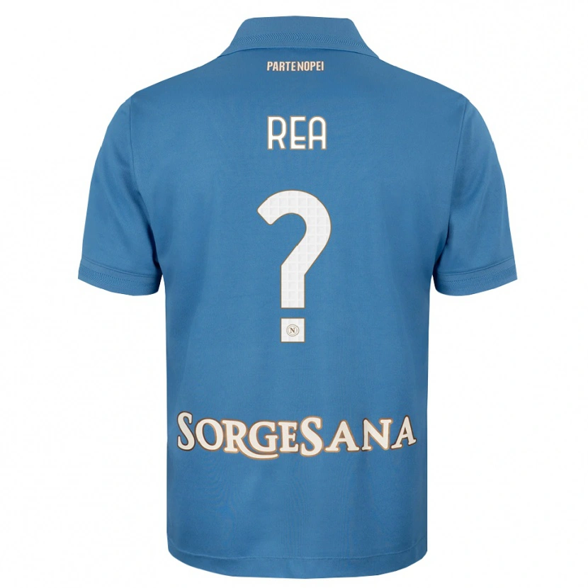 Danxen Børn Roberto Rea #0 Tågeblå Hvid Hjemmebane Spillertrøjer 2026/27 Trøje T-Shirt