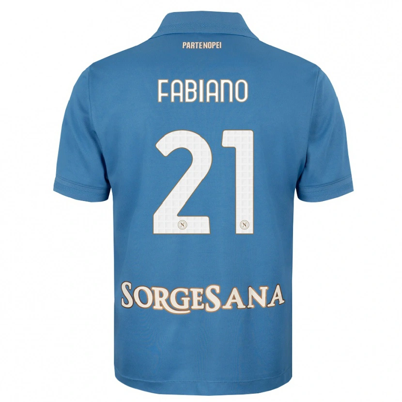 Danxen Børn Francesca Fabiano #21 Tågeblå Hvid Hjemmebane Spillertrøjer 2026/27 Trøje T-Shirt