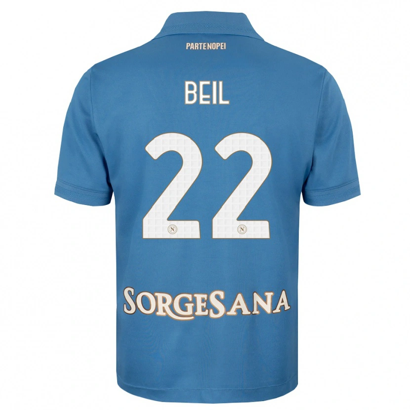 Danxen Børn Vivien Beil #22 Tågeblå Hvid Hjemmebane Spillertrøjer 2026/27 Trøje T-Shirt
