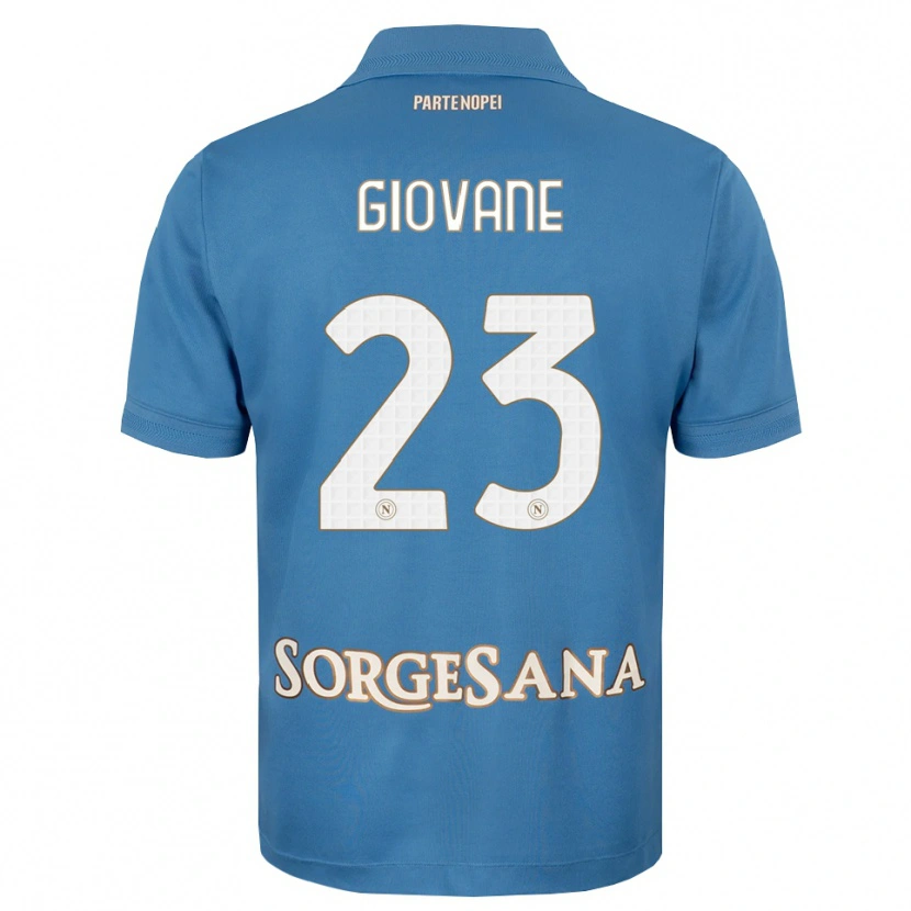 Danxen Børn Giovane Santana Do Nascimento #23 Tågeblå Hvid Hjemmebane Spillertrøjer 2026/27 Trøje T-Shirt
