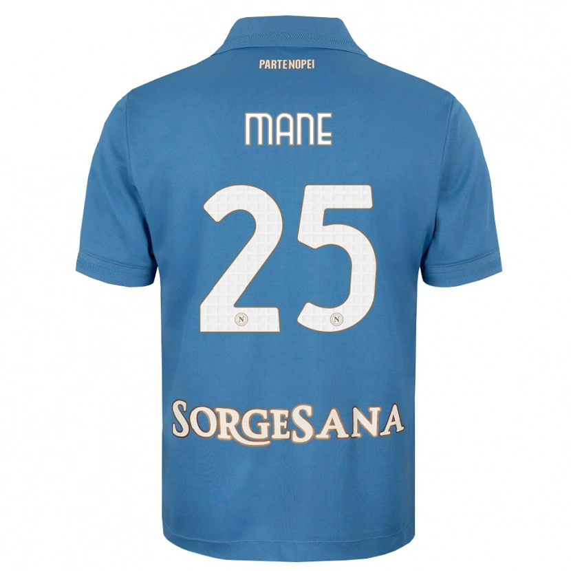 Danxen Børn Balla Mousa Mane #25 Tågeblå Hvid Hjemmebane Spillertrøjer 2026/27 Trøje T-Shirt