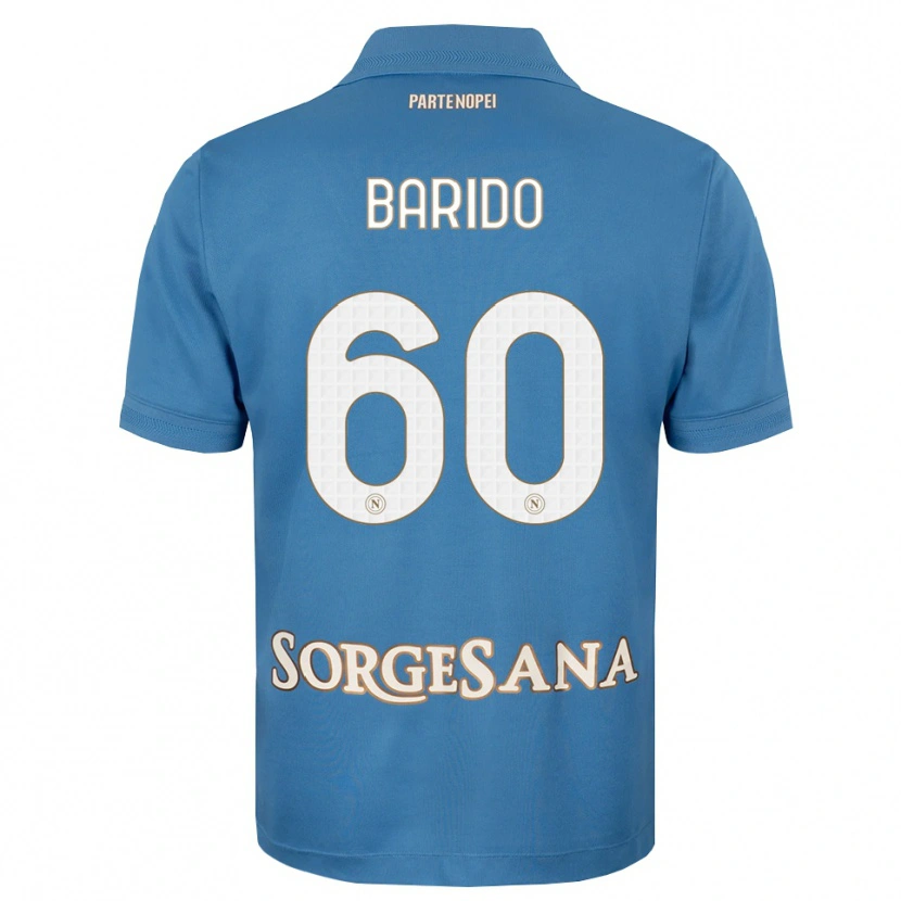 Danxen Børn Francisco Baridó #60 Tågeblå Hvid Hjemmebane Spillertrøjer 2026/27 Trøje T-Shirt