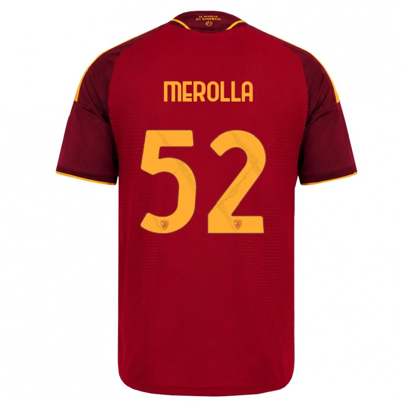 Danxen Børn Liliana Merolla #52 Rød Gylden Gul Hjemmebane Spillertrøjer 2026/27 Trøje T-Shirt