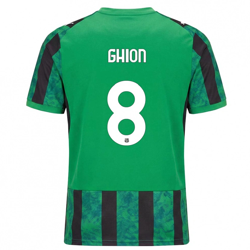 Danxen Børn Andrea Ghion #8 Grøn Sort Hvid Hjemmebane Spillertrøjer 2026/27 Trøje T-Shirt