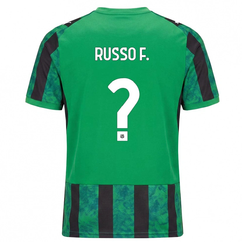 Danxen Børn Flavio Russo #0 Grøn Sort Hvid Hjemmebane Spillertrøjer 2026/27 Trøje T-Shirt