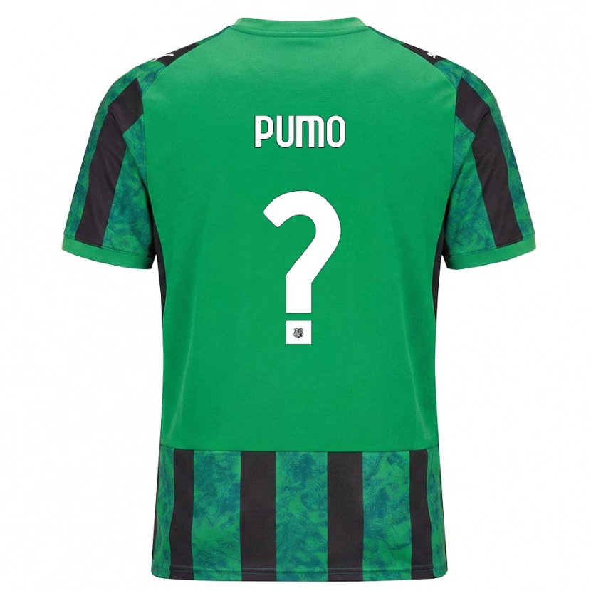 Danxen Børn Samuele Pumo #0 Grøn Sort Hvid Hjemmebane Spillertrøjer 2026/27 Trøje T-Shirt