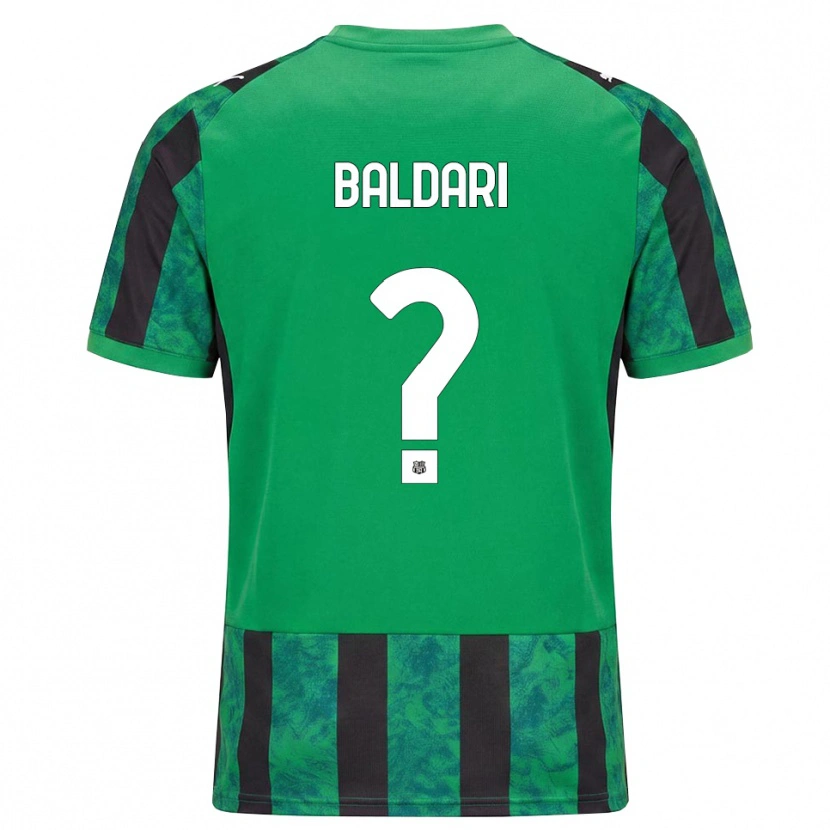 Danxen Børn Luca Baldari #0 Grøn Sort Hvid Hjemmebane Spillertrøjer 2026/27 Trøje T-Shirt