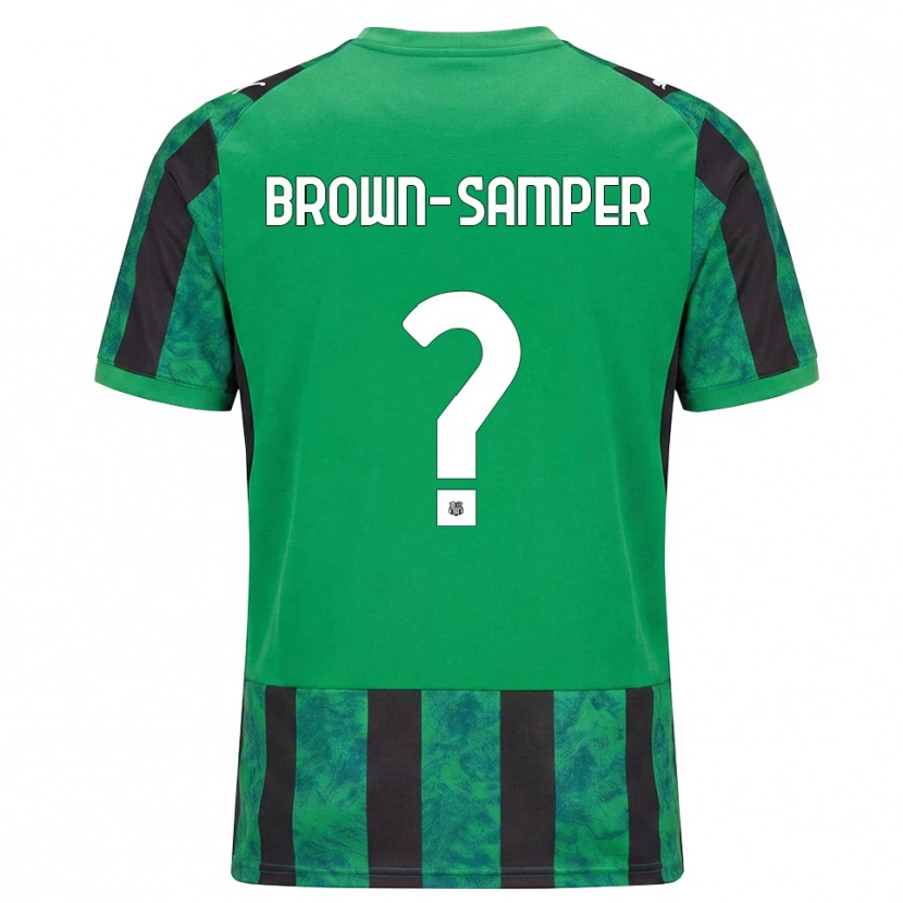 Danxen Børn Isaac Brown-Samper #0 Grøn Sort Hvid Hjemmebane Spillertrøjer 2026/27 Trøje T-Shirt