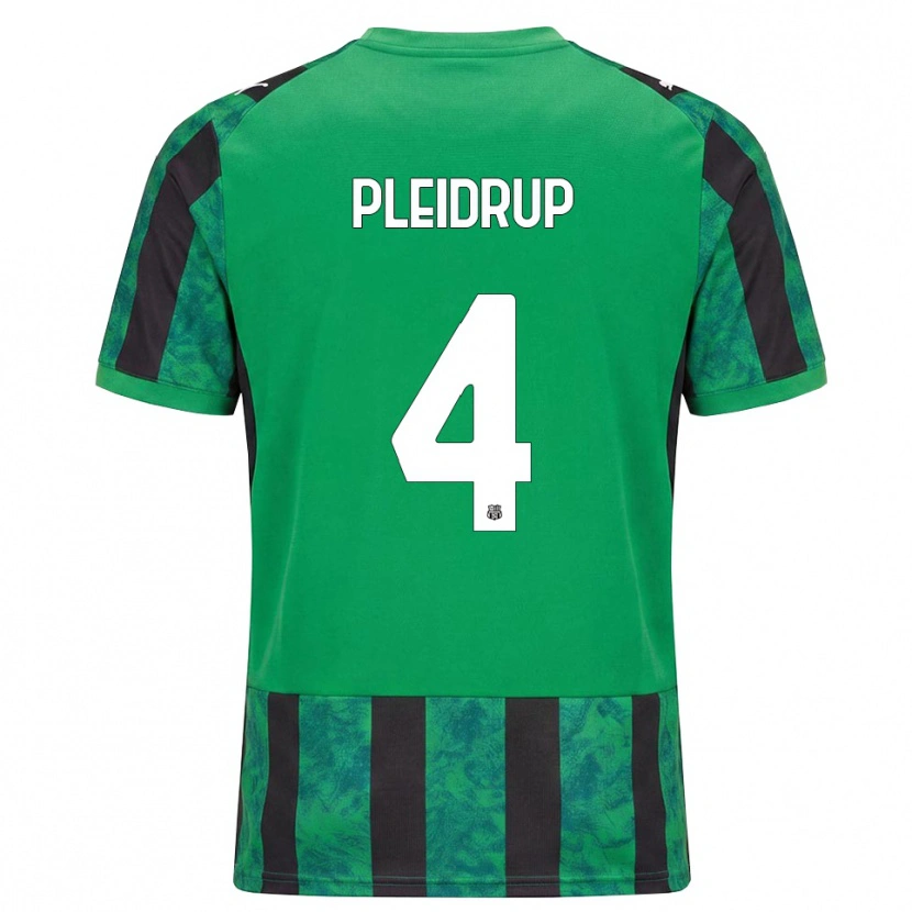 Danxen Børn Caroline Pleidrup #4 Grøn Sort Hvid Hjemmebane Spillertrøjer 2026/27 Trøje T-Shirt