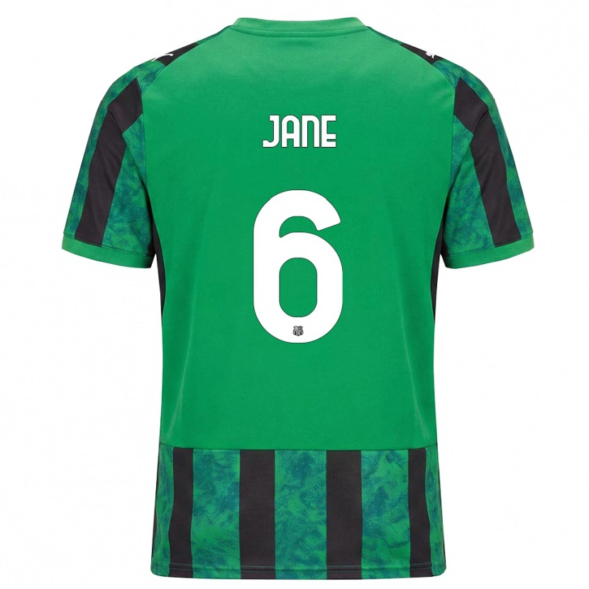 Danxen Børn Refiloe Jane #6 Grøn Sort Hvid Hjemmebane Spillertrøjer 2026/27 Trøje T-Shirt