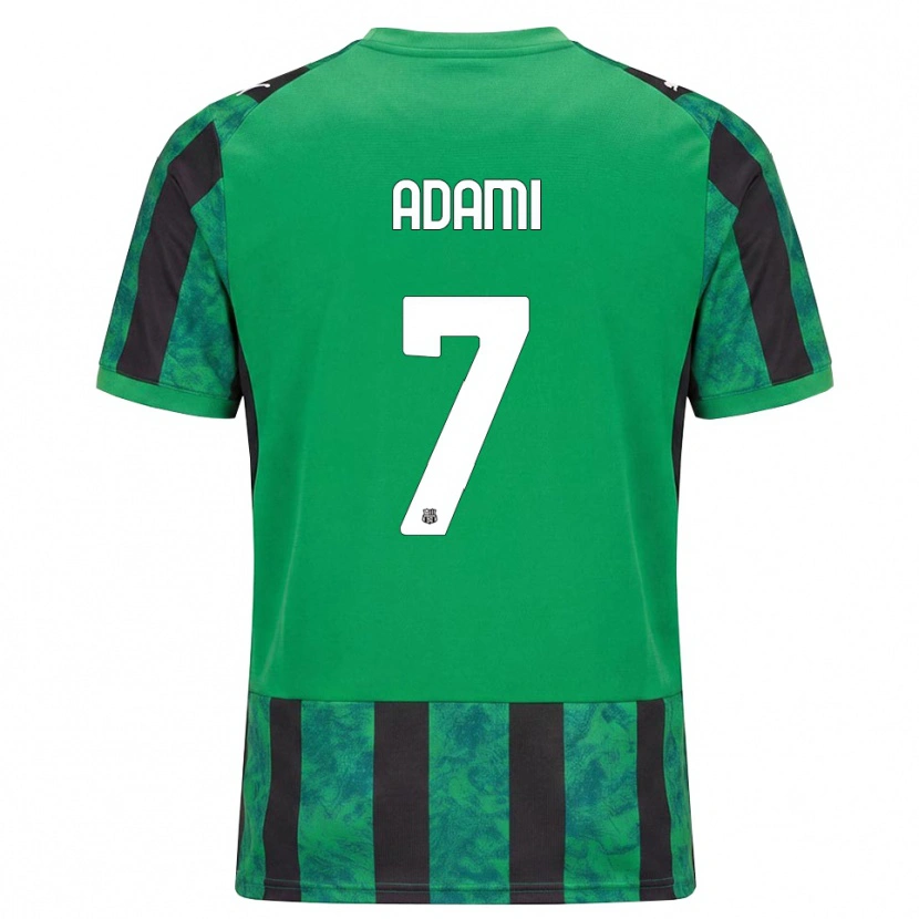 Danxen Børn Greta Adami #7 Grøn Sort Hvid Hjemmebane Spillertrøjer 2026/27 Trøje T-Shirt