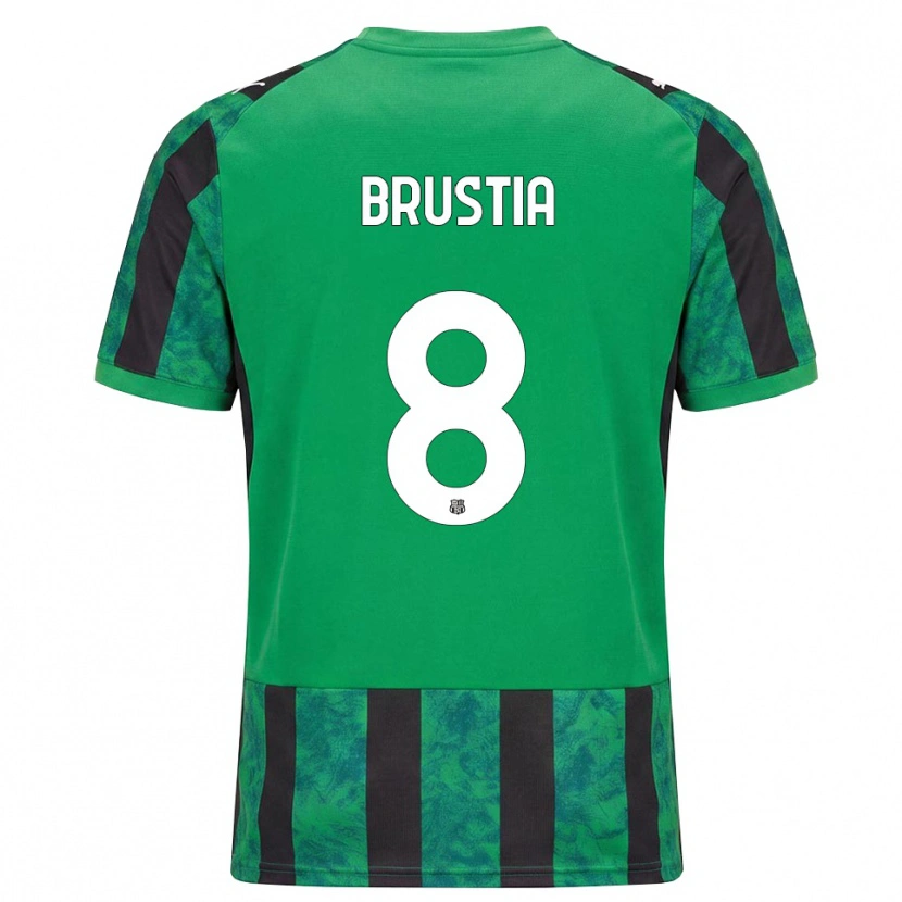 Danxen Børn Martina Brustia #8 Grøn Sort Hvid Hjemmebane Spillertrøjer 2026/27 Trøje T-Shirt