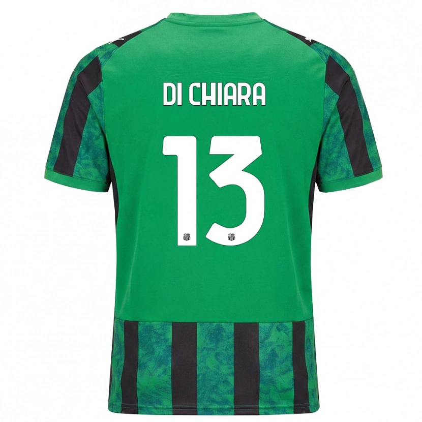 Danxen Børn Crescenzo Di Chiara #13 Grøn Sort Hvid Hjemmebane Spillertrøjer 2026/27 Trøje T-Shirt