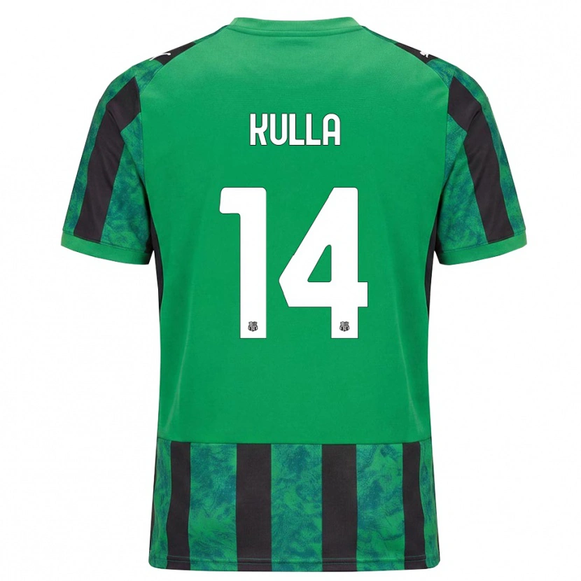 Danxen Børn Gabriel Kulla #14 Grøn Sort Hvid Hjemmebane Spillertrøjer 2026/27 Trøje T-Shirt