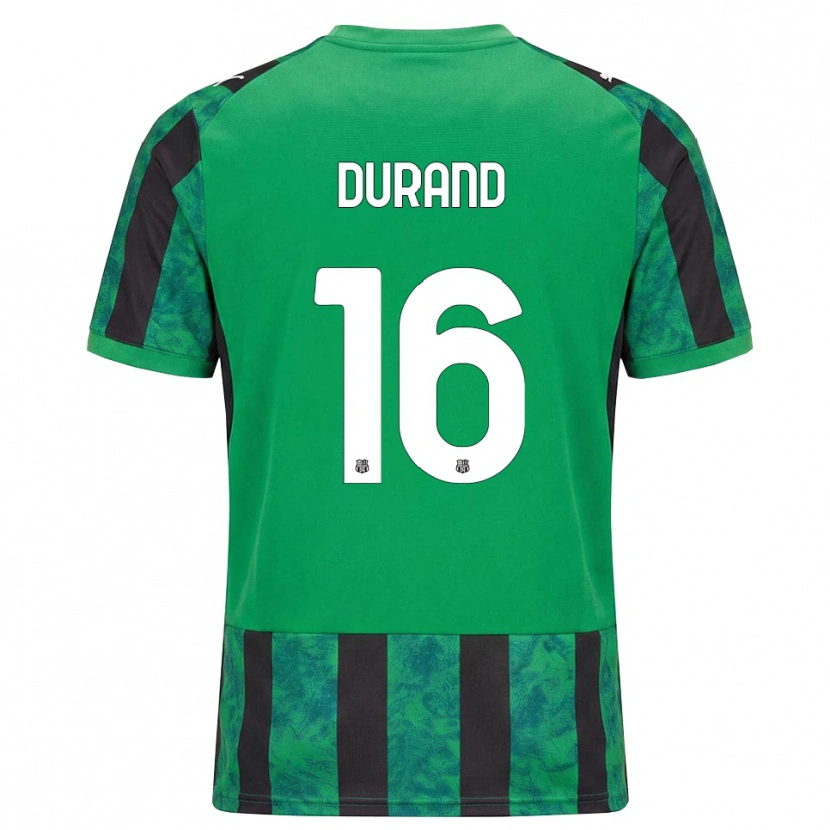 Danxen Børn Solène Durand #16 Grøn Sort Hvid Hjemmebane Spillertrøjer 2026/27 Trøje T-Shirt