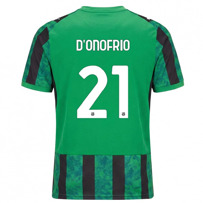 Danxen Børn Karol D'onofrio #21 Grøn Sort Hvid Hjemmebane Spillertrøjer 2026/27 Trøje T-Shirt