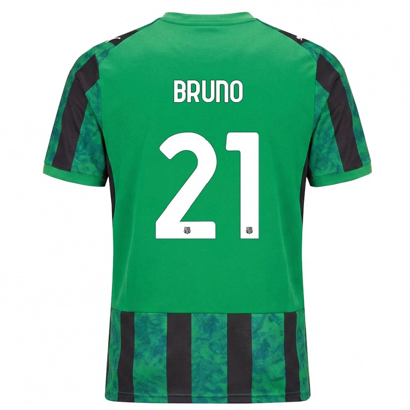 Danxen Børn Kevin Bruno #21 Grøn Sort Hvid Hjemmebane Spillertrøjer 2026/27 Trøje T-Shirt