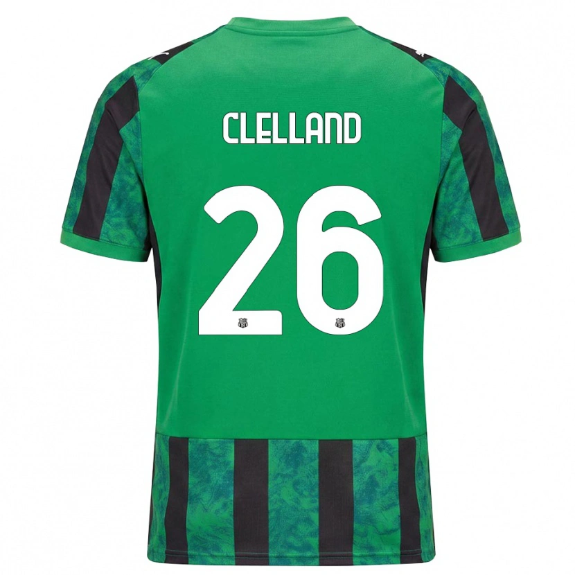 Danxen Børn Lana Clelland #26 Grøn Sort Hvid Hjemmebane Spillertrøjer 2026/27 Trøje T-Shirt
