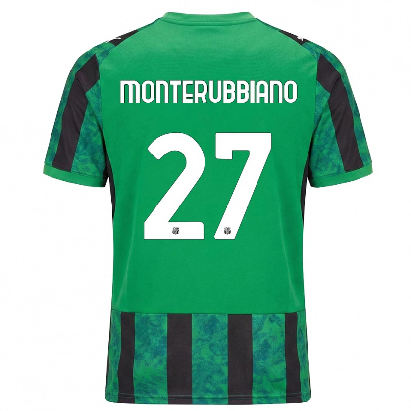 Danxen Børn Valeria Monterubbiano #27 Grøn Sort Hvid Hjemmebane Spillertrøjer 2026/27 Trøje T-Shirt