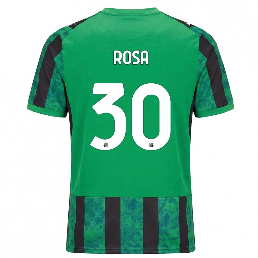 Danxen Børn Enrico Rosa #30 Grøn Sort Hvid Hjemmebane Spillertrøjer 2026/27 Trøje T-Shirt