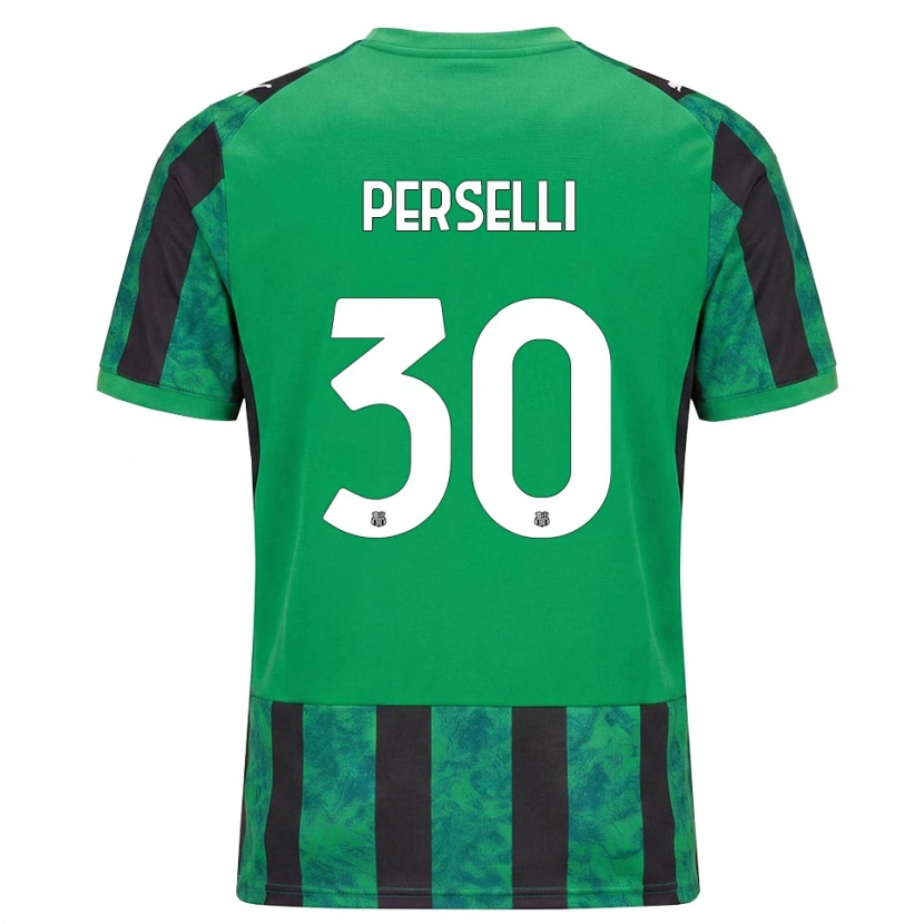 Danxen Børn Manuela Perselli #30 Grøn Sort Hvid Hjemmebane Spillertrøjer 2026/27 Trøje T-Shirt