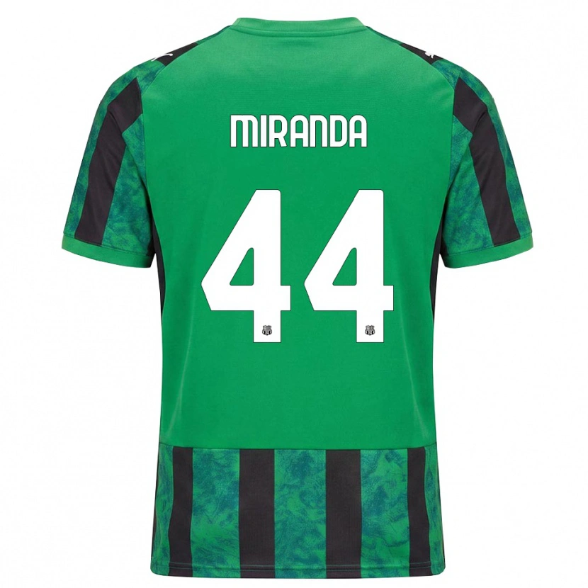 Danxen Børn Kevin Miranda #44 Grøn Sort Hvid Hjemmebane Spillertrøjer 2026/27 Trøje T-Shirt